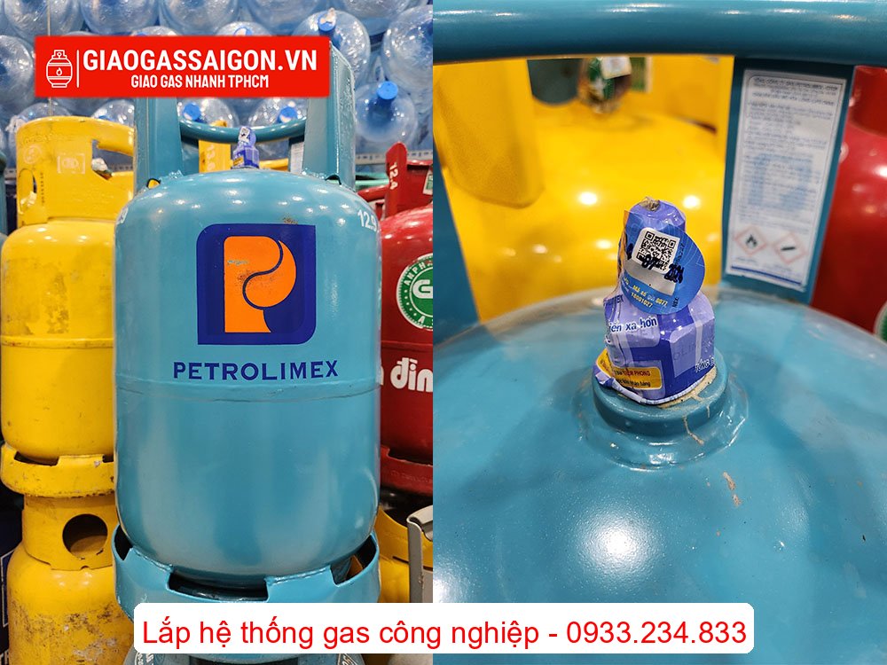 Bình gas Petrolimex 12kg dùng Van Chụp Bình gas Petrolimex 12kg dùng Van Chụp