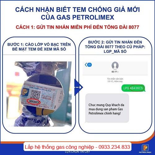 Cách xem tem chống giả của gas Petrolimex Cách xem tem chống giả của gas Petrolimex