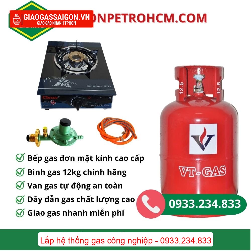 Bộ bình bếp đơn 12kg VT đỏ Bộ bình bếp đơn 12kg VT đỏ
