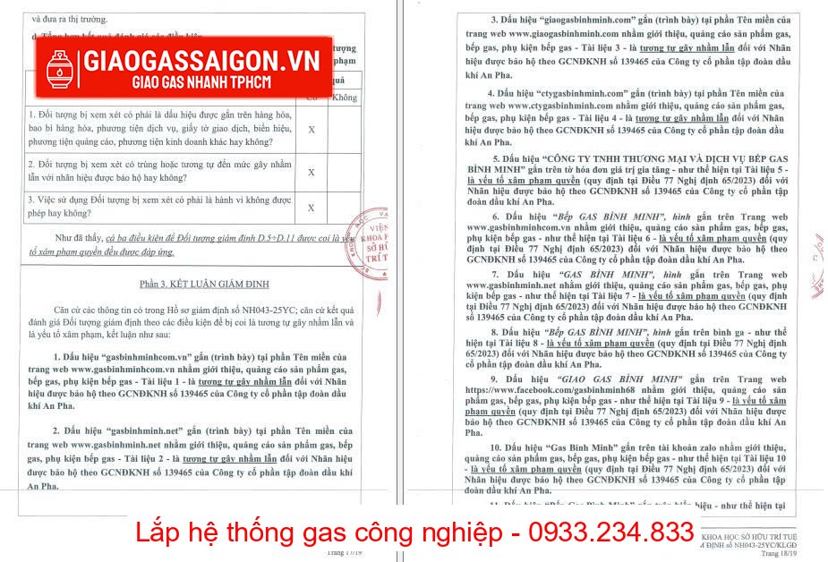 Hình ảnh kết luận giám định các dấu hiệu vi phạm Hình ảnh kết luận giám định các dấu hiệu vi phạm