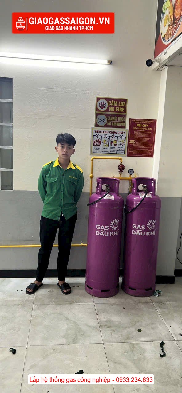 Dự án lắp hệ thống gas công nghiệp tại quán cơm gà Quận 12 Dự án lắp hệ thống gas công nghiệp tại quán cơm gà Quận 12