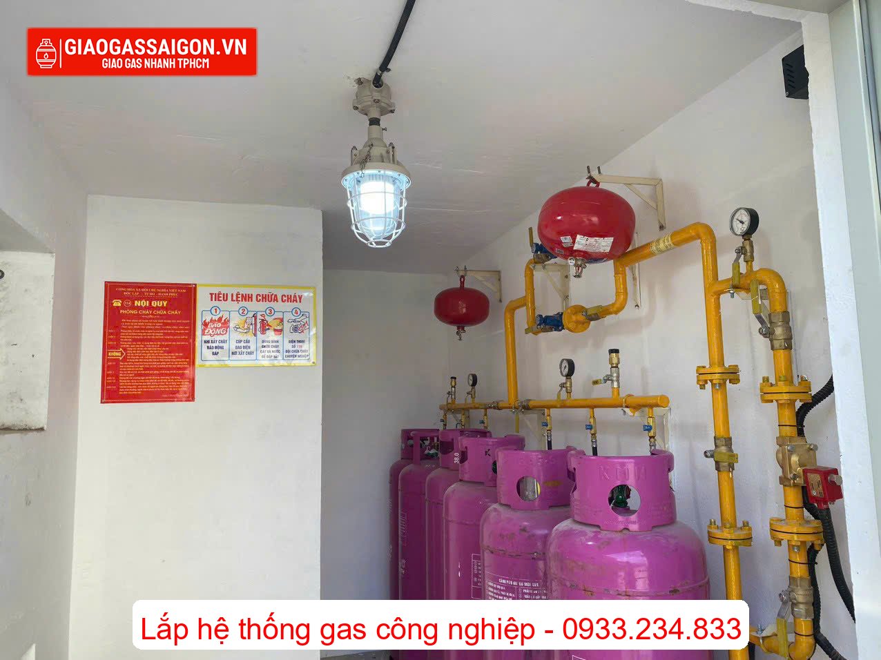 Hình ảnh thi công hệ thống gas công nghiệp Hình ảnh thi công hệ thống gas công nghiệp