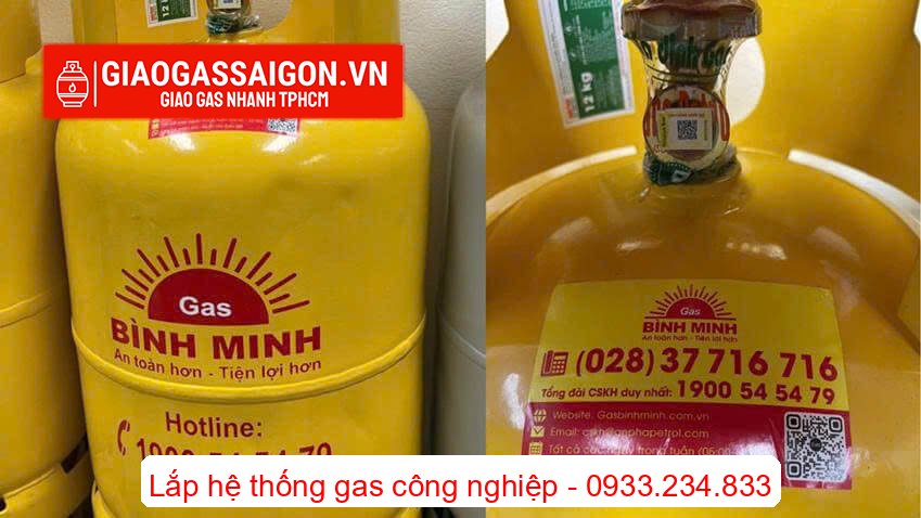 Gas Bình Minh chính hiệu với tem và thông tin hotline Gas Bình Minh chính hiệu với tem và thông tin hotline