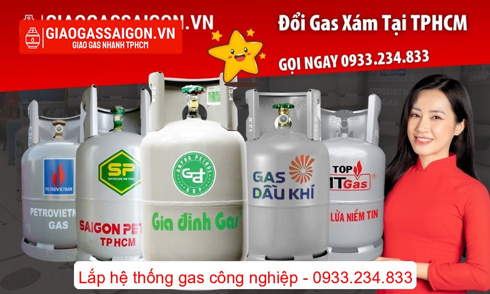 Đổi bình gas xám tại TPHCM Đổi bình gas xám tại TPHCM