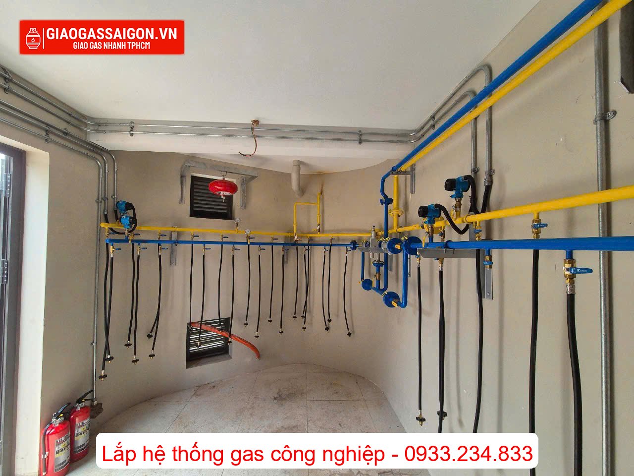 Hình ảnh thi công hệ thống gas công nghiệp (2) Hình ảnh thi công hệ thống gas công nghiệp (2)