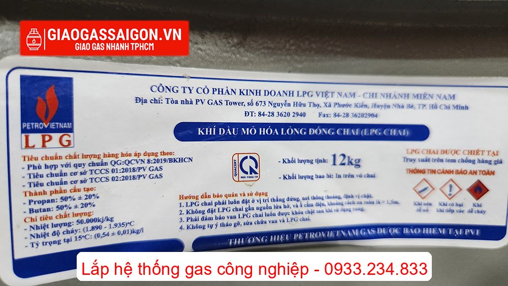 chỉ tiêu chất lượng bình gas 12kg PetroVietNam chỉ tiêu chất lượng bình gas 12kg PetroVietNam