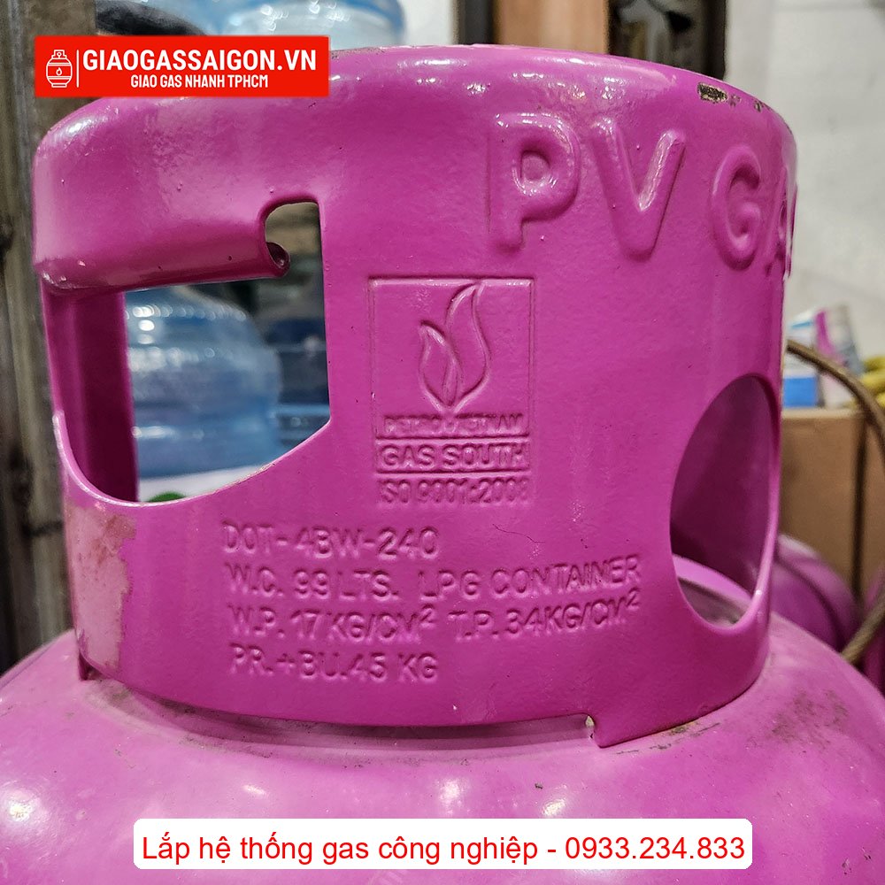 trên tai bình có ghi rõ thông tin, thông số kỹ thuật của bình gas trên tai bình có ghi rõ thông tin, thông số kỹ thuật của bình gas