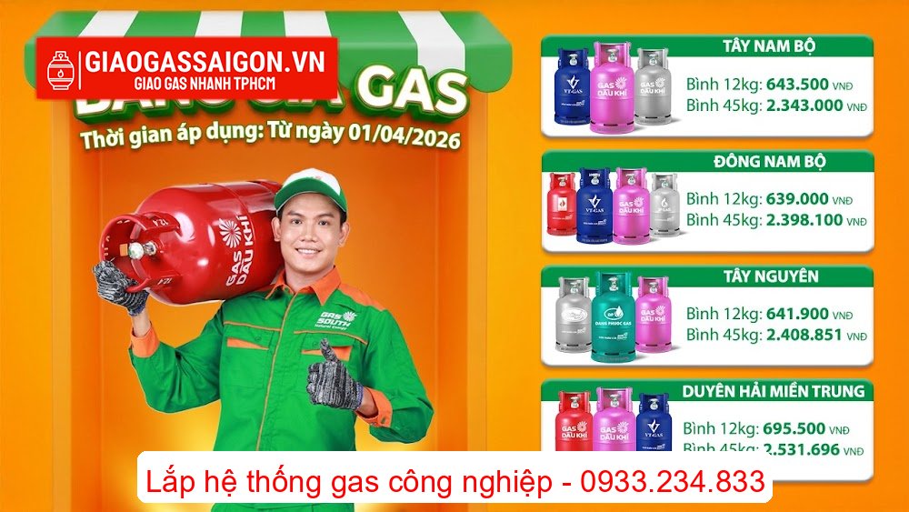 Giá Gas VT tháng 4-2026
