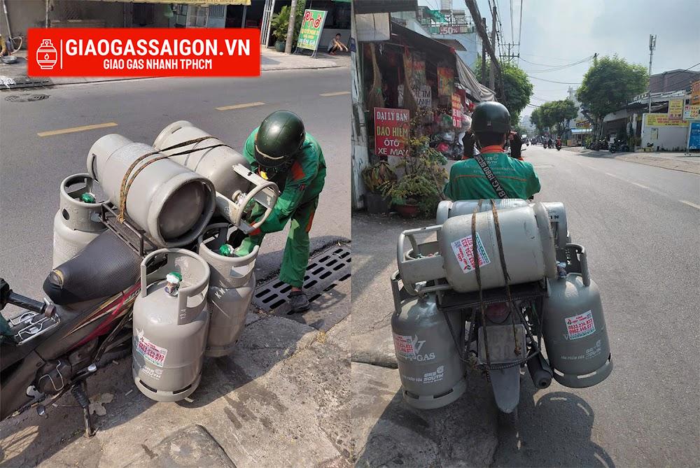 Nhân viên giao gas tại Quận 4 của giaogassaigon.vn