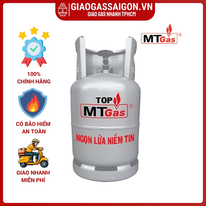 Bình gas MT Gas 12kg màu xám 1 Bình gas MT Gas 12kg màu xám