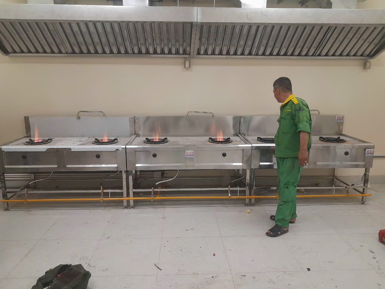 Dự án Lắp Đặt Hệ Thống Gas Trung Tâm cho Nhà Ăn Công An Quận Bình Thạnh – TP.HCM 11 Hệ thống gas trung tâm cho công an Quận Bình Thành TPHCM sau khi hoàn thành