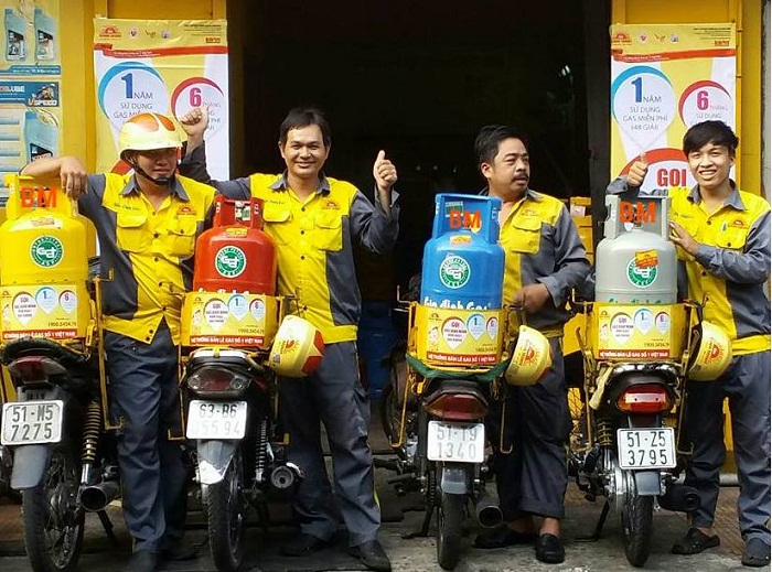 Nhân viên giao gas Bình Minh Quận Quận Tân Phú