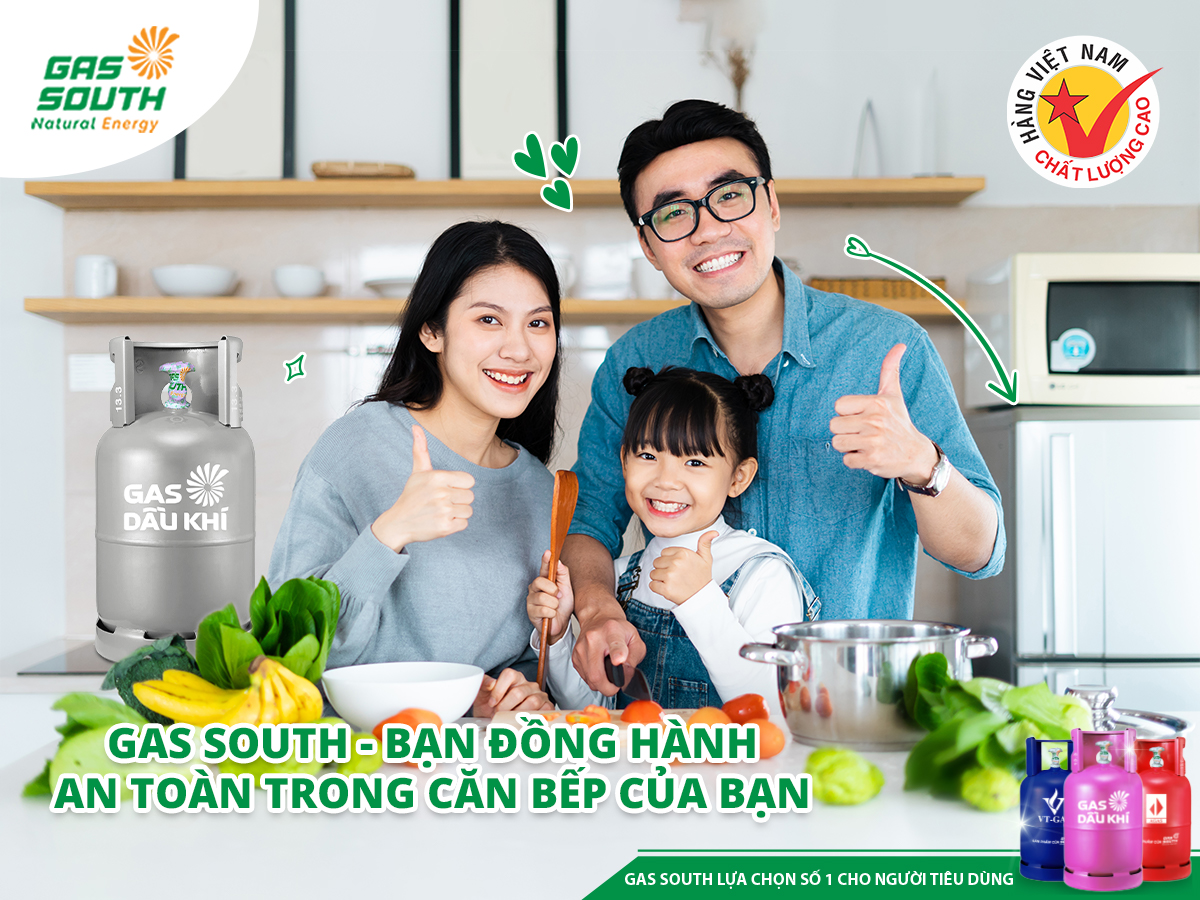 Gas_South tự hào là thương hiệu uy tín với hơn 22 năm đồng hành cùng nhà nội trợ trên thị trường gas Việt Nam.