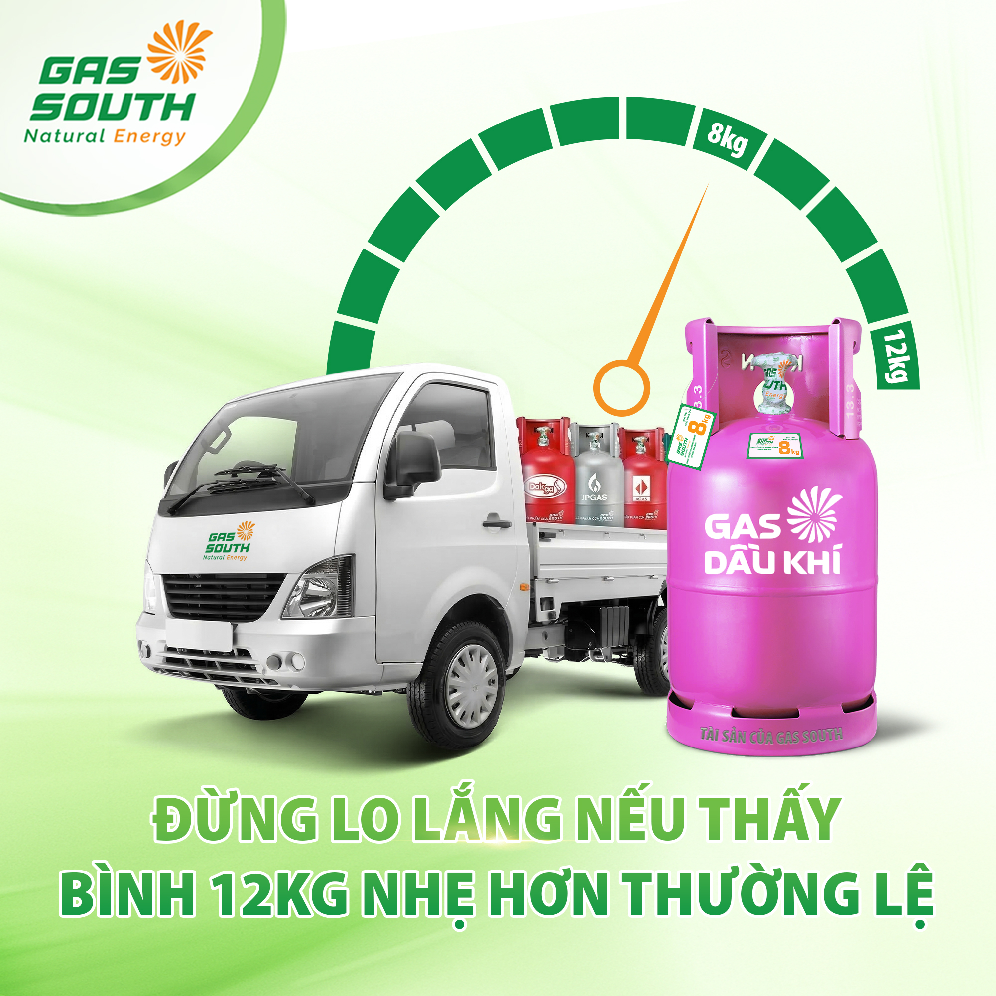 Đừng lo lắng khi thấy bình gas nhẹ Đừng lo lắng khi thấy bình gas nhẹ